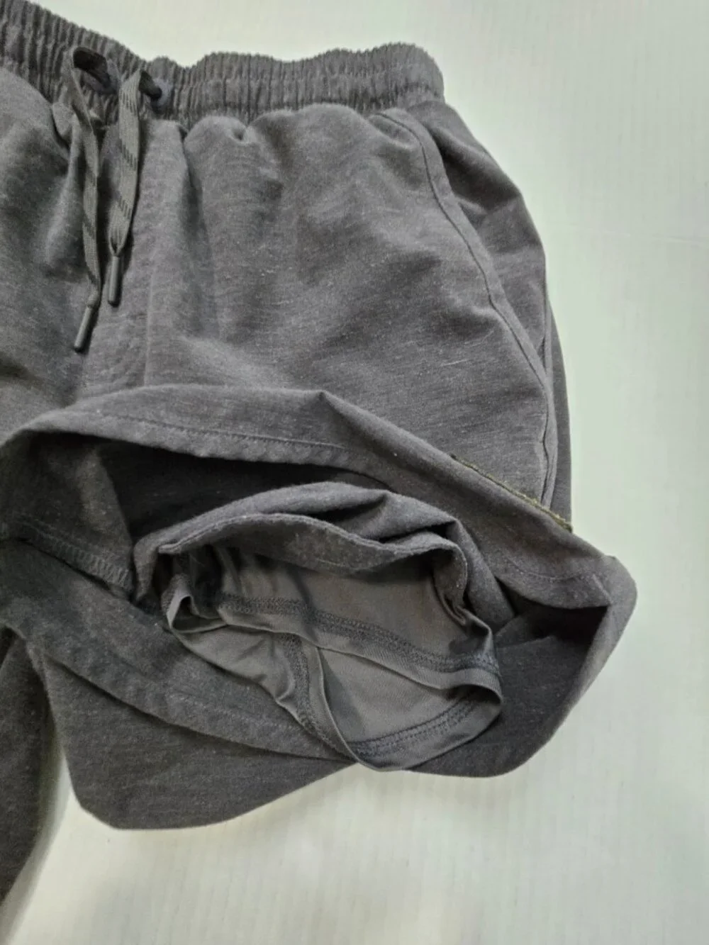 L.L. Bean Men's All-Adventure Gray Swim Shorts Lined Size S UPF 50+ Trunks